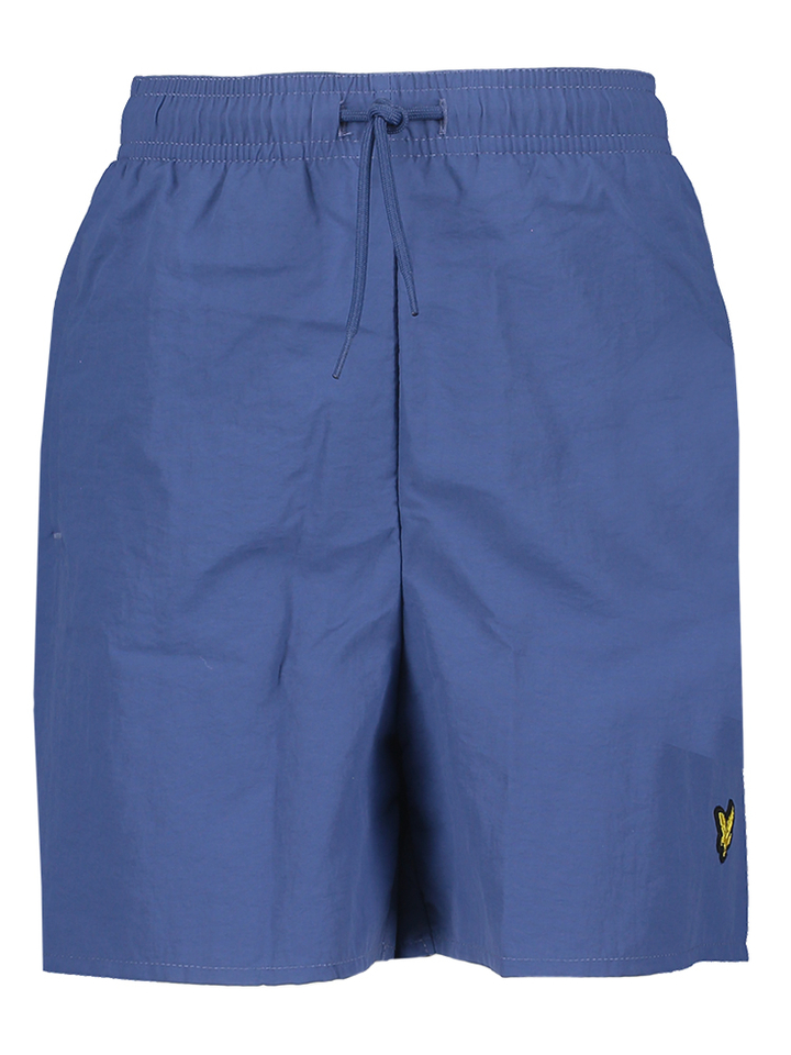 Blauwe zwemshort logo Lyle & Scott