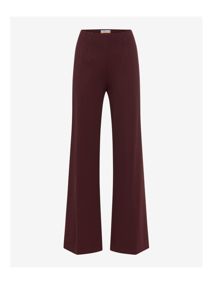 Bordeaux flared broek met elastiek Lillyth Flared Raphaela by Brax