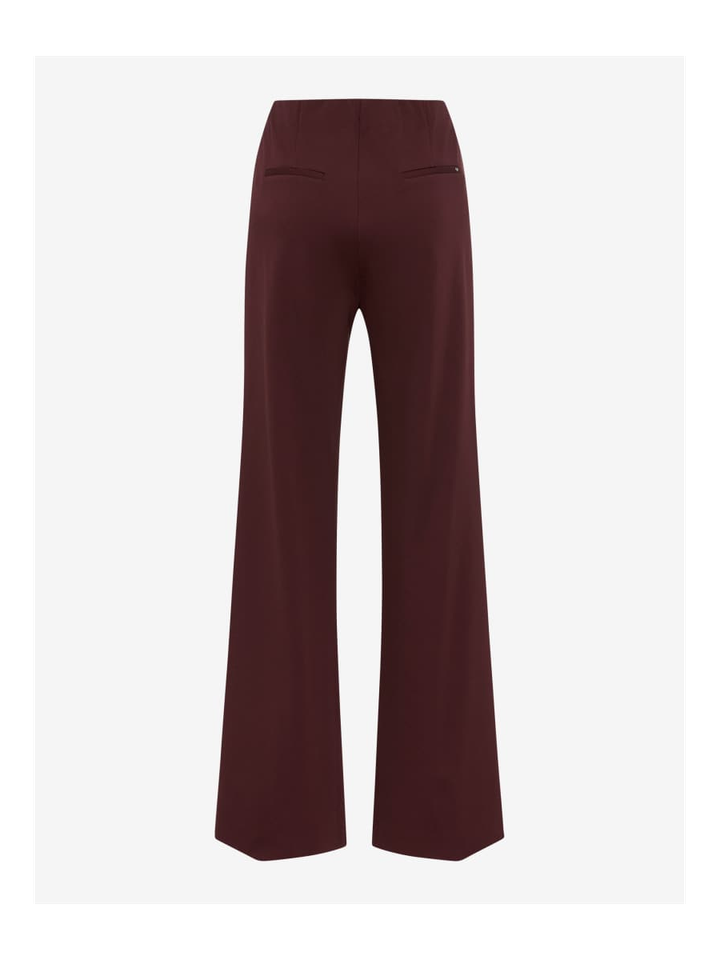 Bordeaux flared broek met elastiek Lillyth Flared Raphaela by Brax