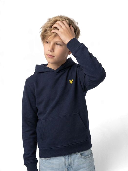Blauwe hoodie logo Lyle&Scott