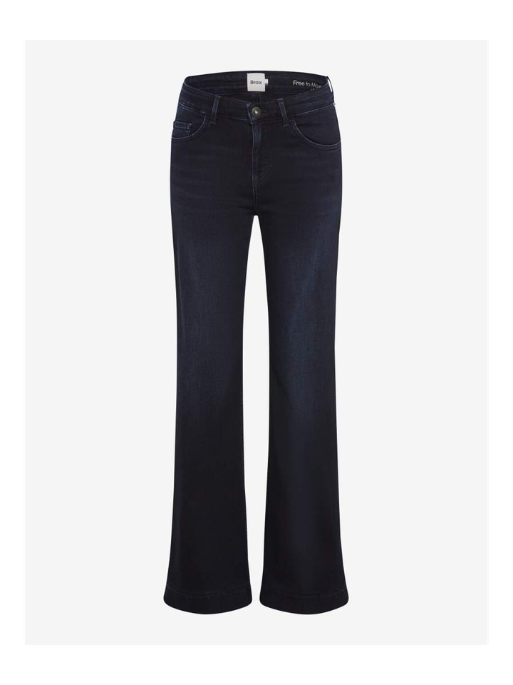 Blauwe wide leg jeans Shakira Brax
