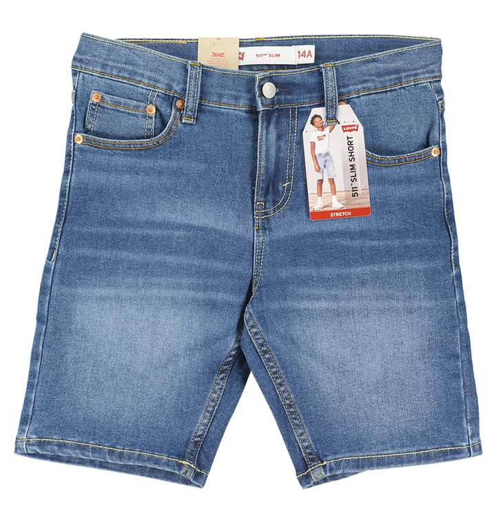 Donkerblauwe jeans short Levi's