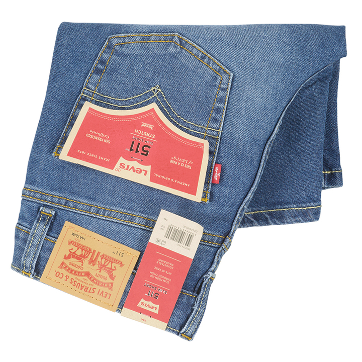Donkerblauwe jeans short Levi's
