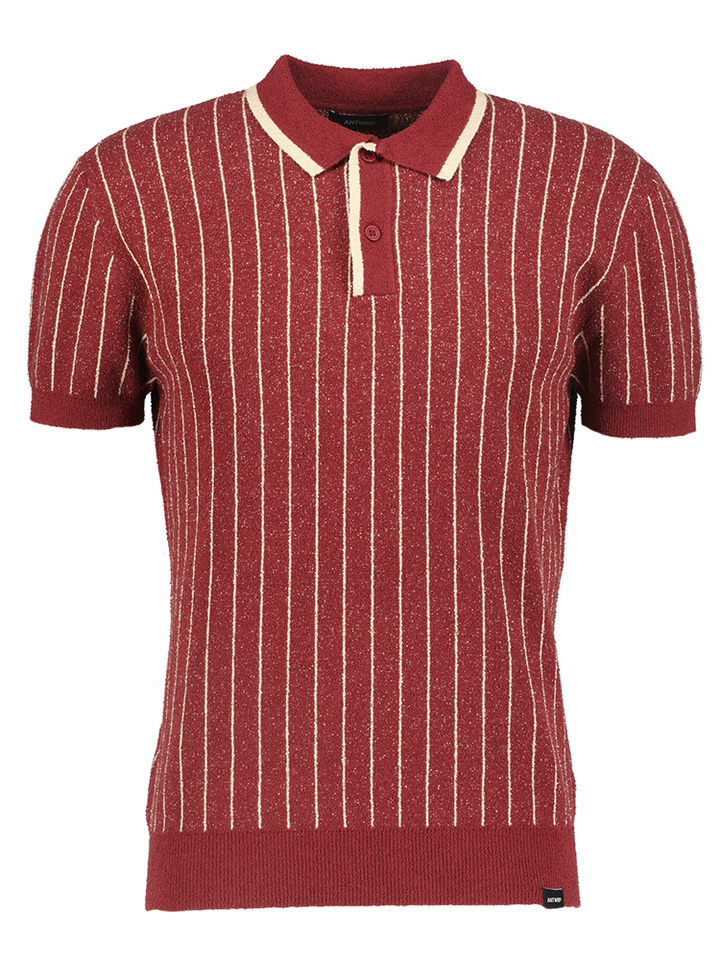 Bordeaux T-shirt met strepen Antwrp