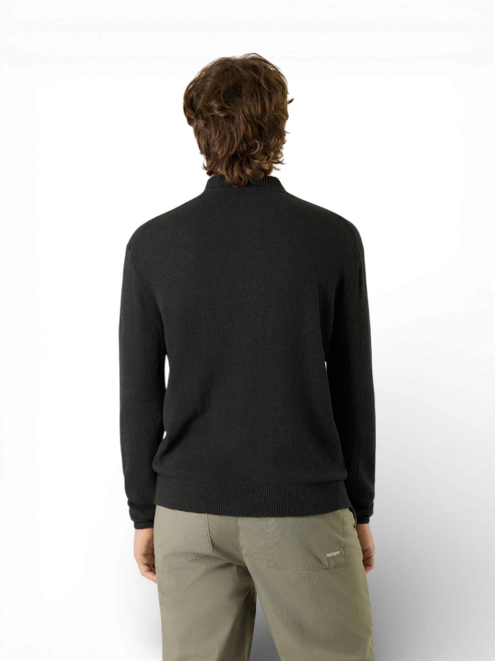 Donkerblauwe trui met polokraag Antwrp