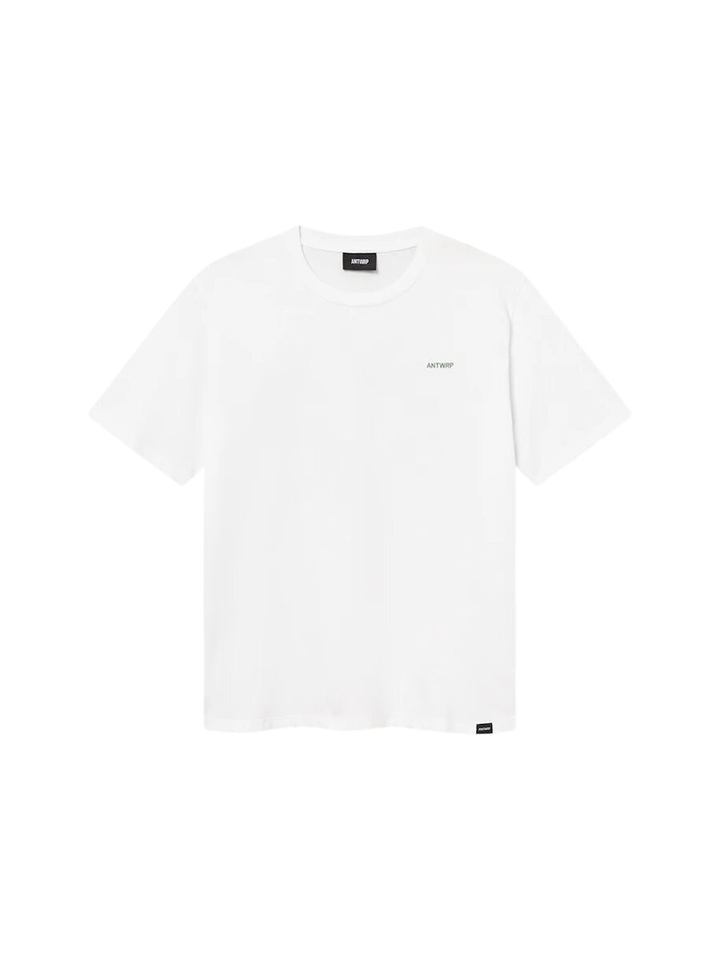 Witte t-shirt met backprint Antwrp