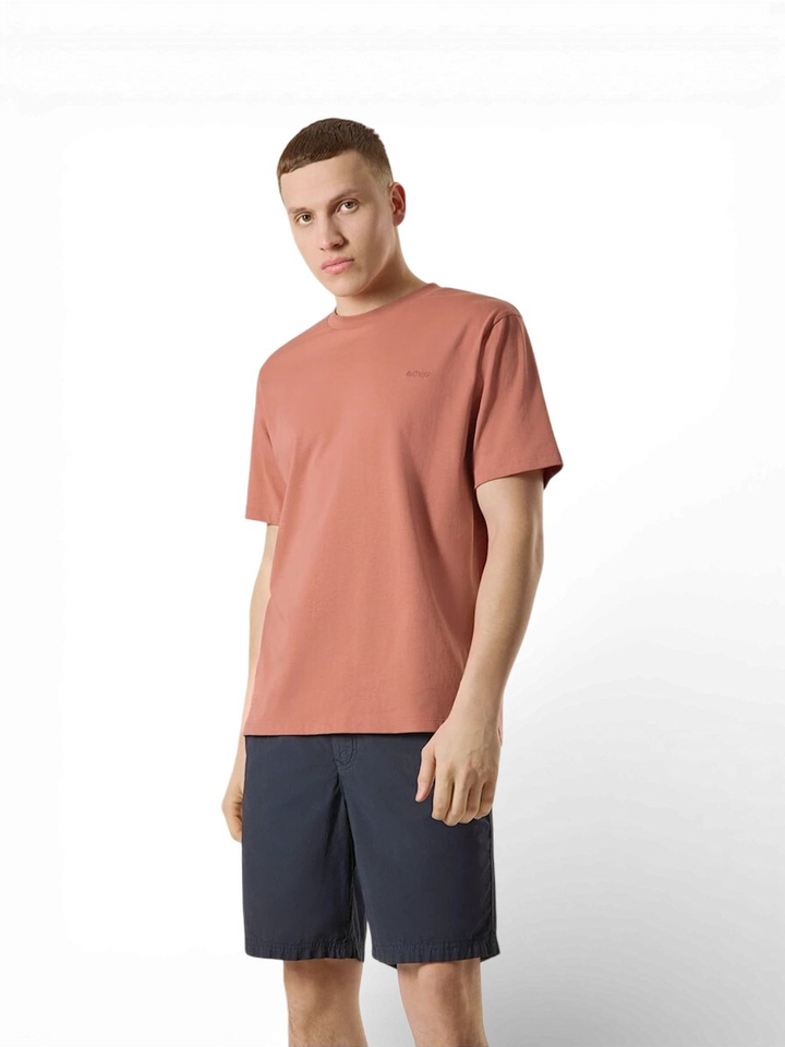 Rode t-shirt met logo Antwrp