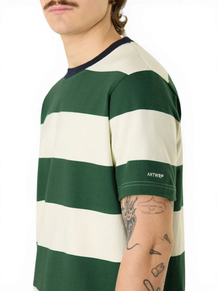 Groen wit gestreepte t-shirt Antwrp