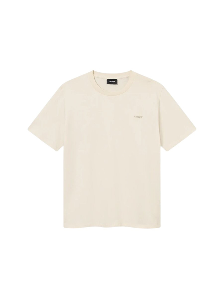 Ecru t-shirt met logo Antwrp