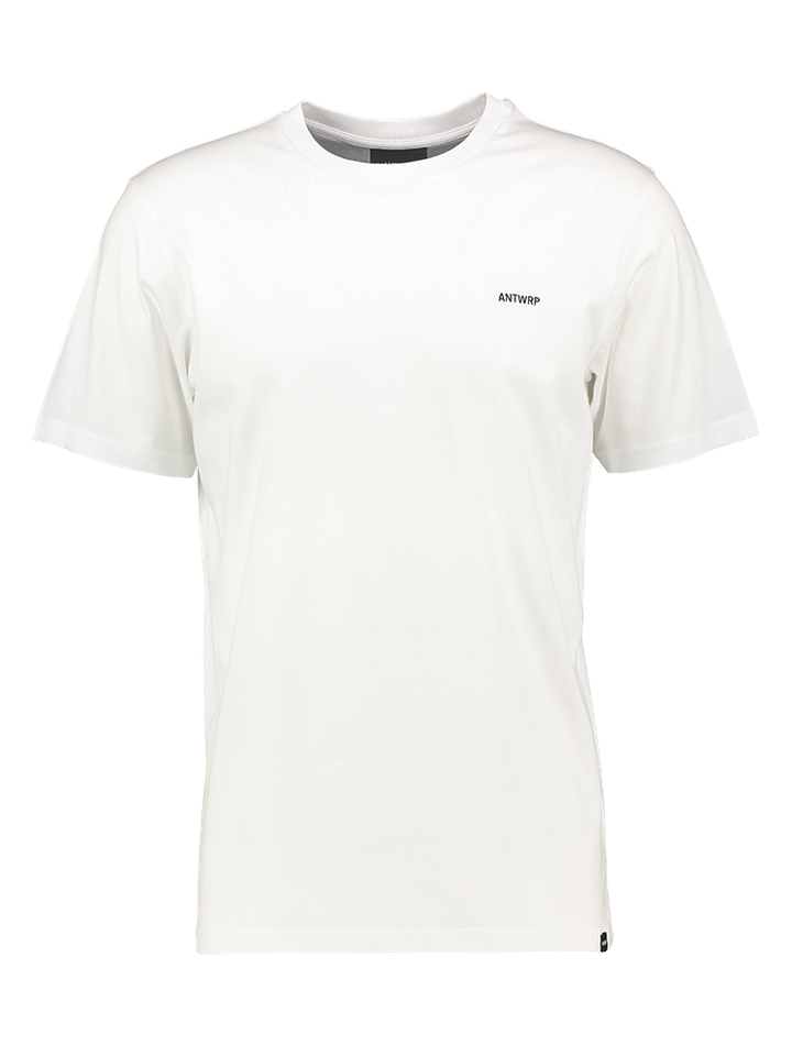 Witte t-shirt met logo Antwrp
