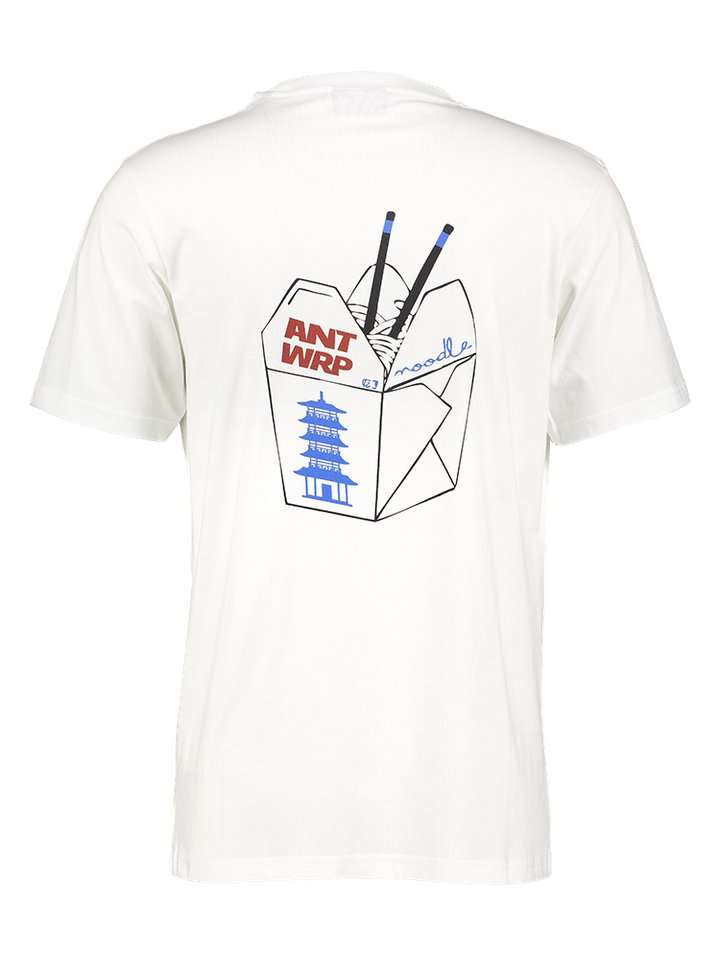 Witte t-shirt met logo Antwrp