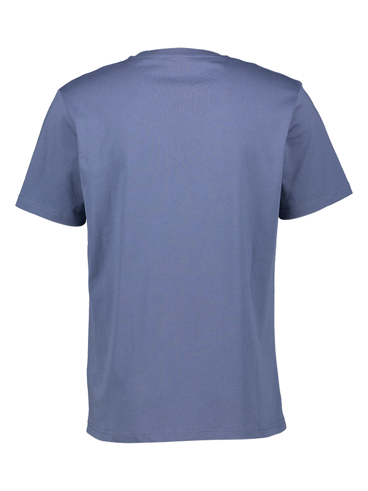 Blauwe t-shirt met logo Antwrp 