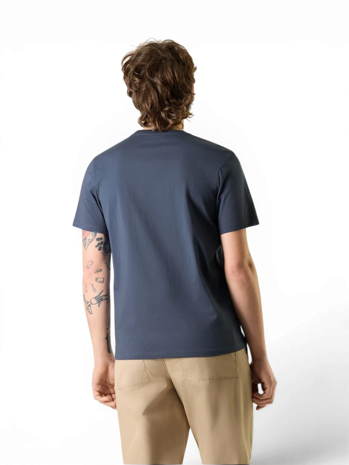 Blauwe t-shirt met logo Antwrp 