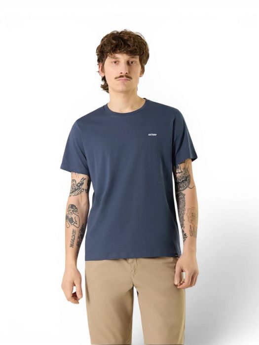 Blauwe t-shirt met logo Antwrp