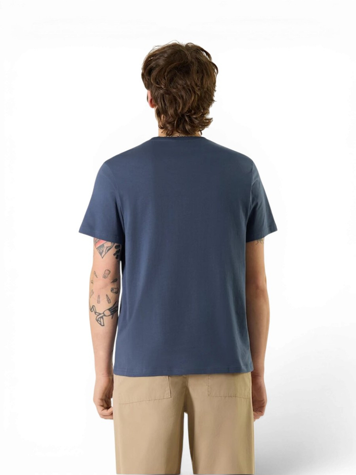 Blauwe t-shirt met logo Antwrp 
