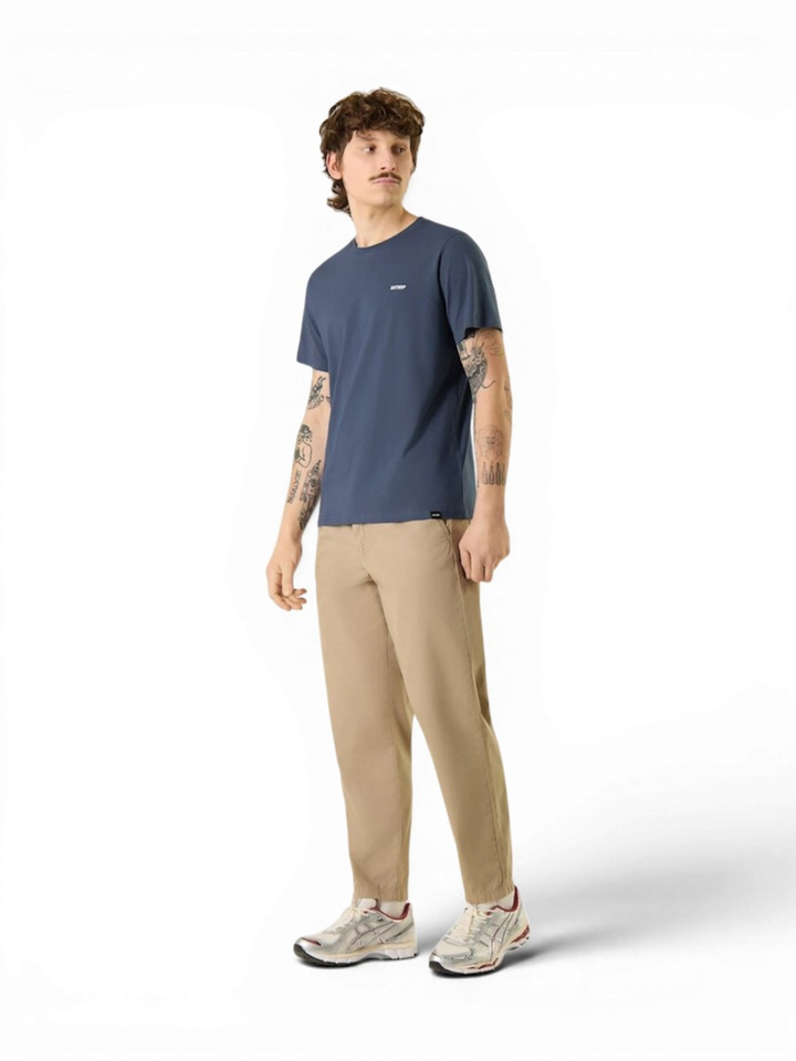 Blauwe t-shirt met logo Antwrp 
