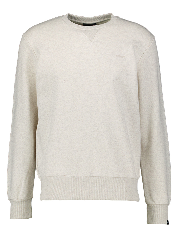 Beige katoenen sweater met logo Antwrp 
