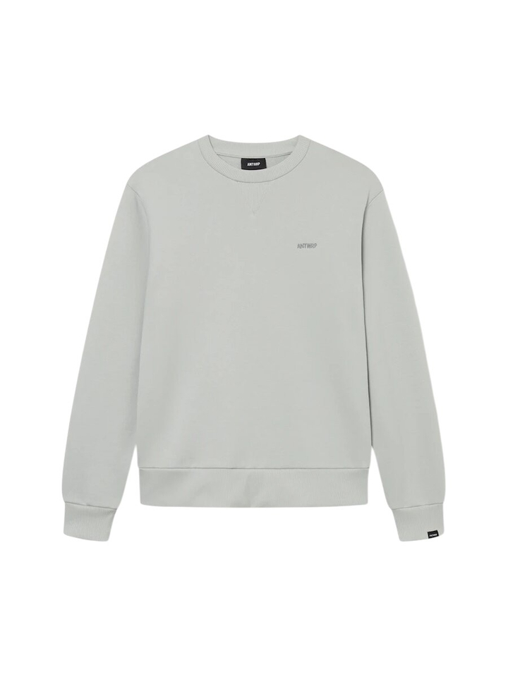 Grijsgroene sweater met logo Antwrp