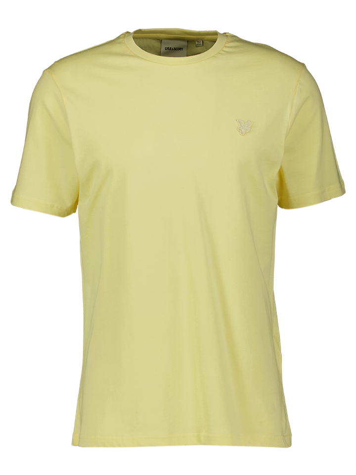 Gele katoenen t-shirt Lyle&Scott