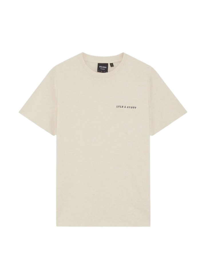 Beige katoenen t-shirt Lyle&Scott 