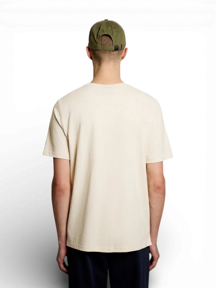 Beige katoenen t-shirt Lyle&Scott 