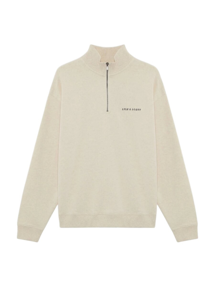 Beige trui met opstaande kraag Lyle&Scott