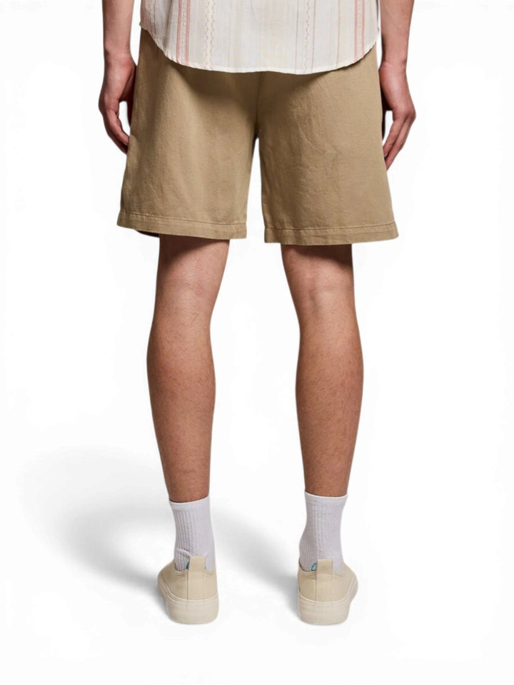 Beige short van katoen en linnen Lyle&Scott 