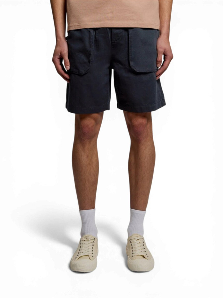 Donkerblauwe short met elastiek Lyle & Scott