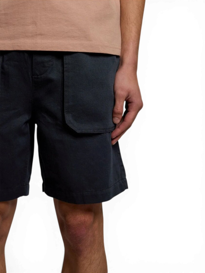 Donkerblauwe short met elastiek Lyle & Scott