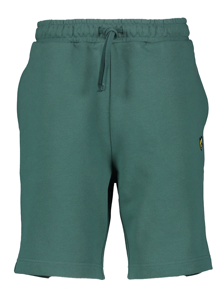 Groene katoenen short logo Lyle & Scott
