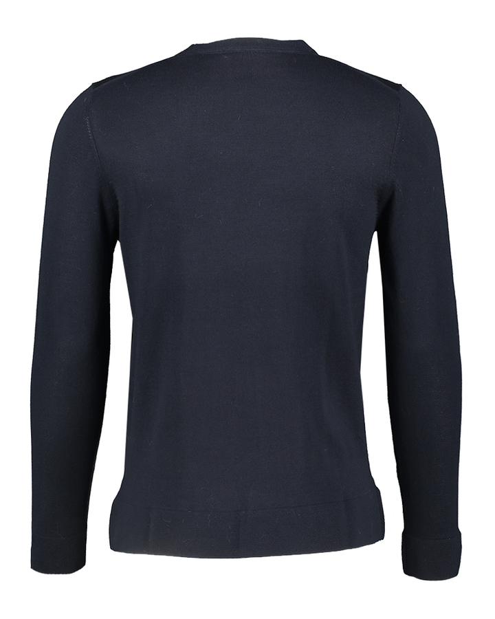 Donkerblauwe fijne katoenen trui Lyle&Scott