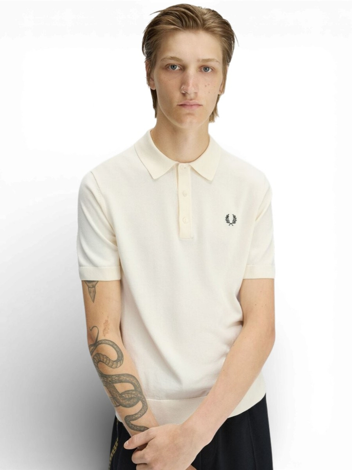 Ecrukleurige polo Fred Perry 