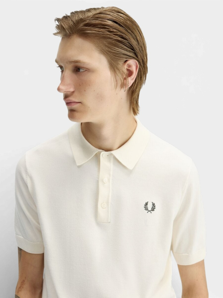 Ecrukleurige polo Fred Perry 