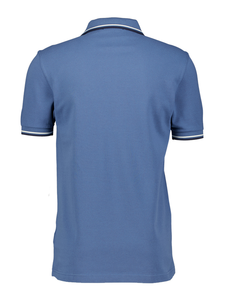 Blauwe piqué polo Fred Perry