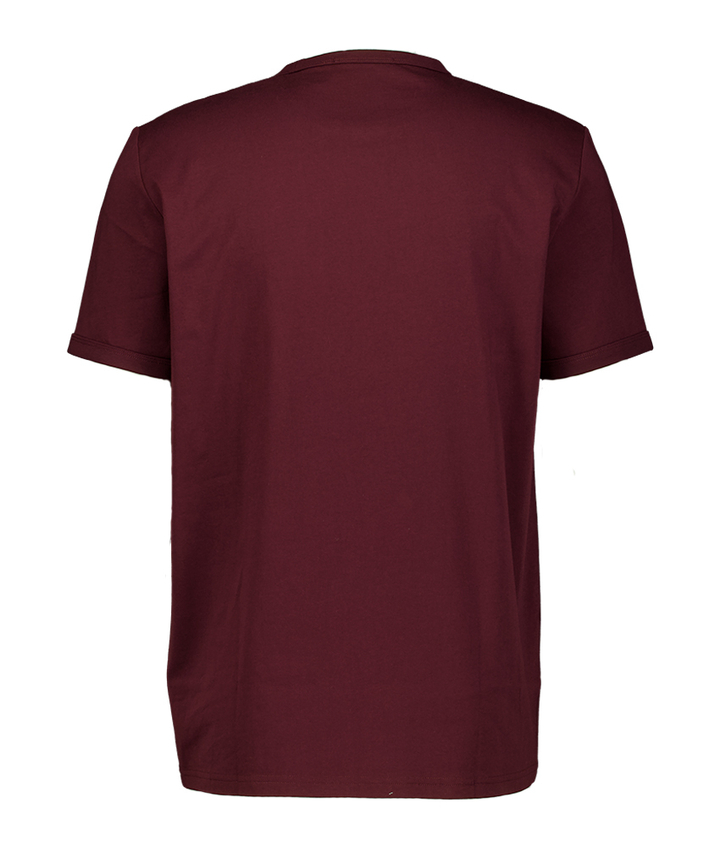 Bordauw t-shirt met logo Fred Perry