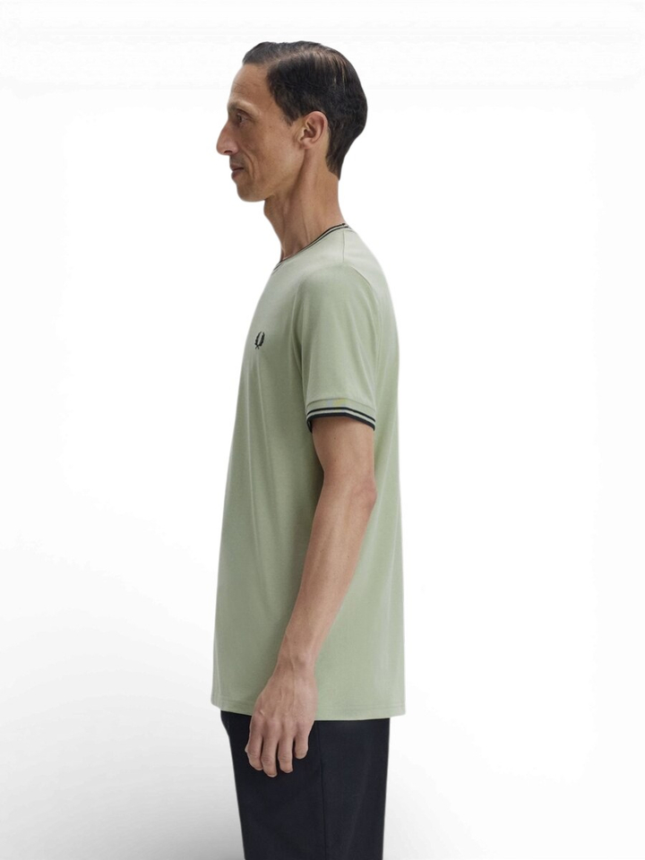 Kaki groene T-shirt Fred Perry 