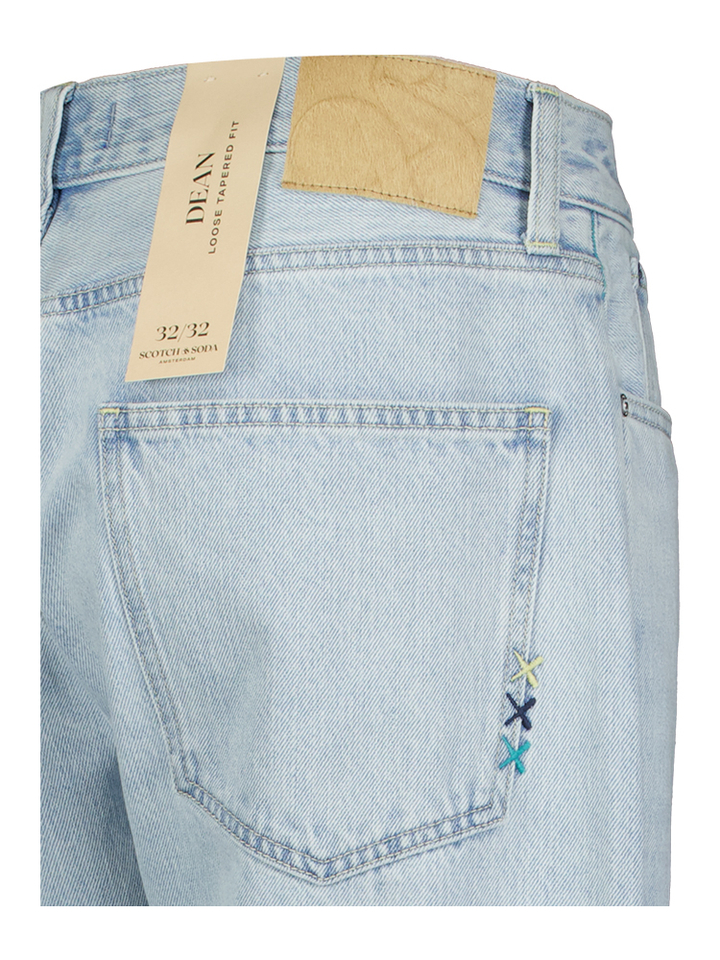 Lichtblauwe loose tapered fit jeans Scoth & Soda 