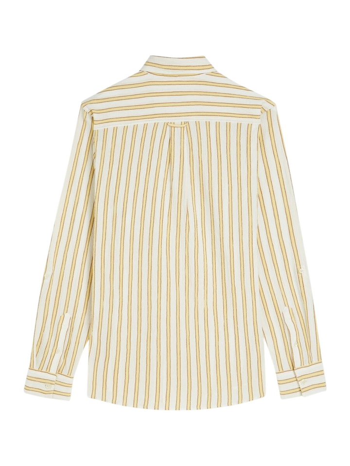 Beige katoenen hemd met gele strepen Scotch& Soda 