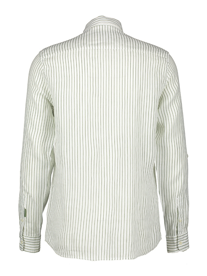 Wit hemd groen gestreept Scotch & Soda 