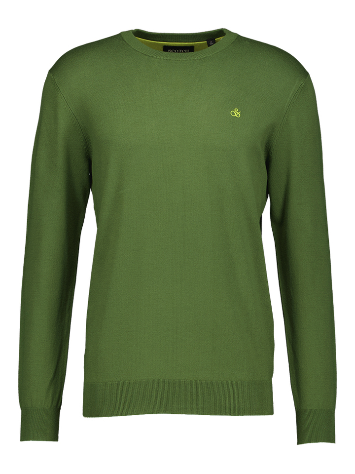Groene trui met logo Scotch & Soda 