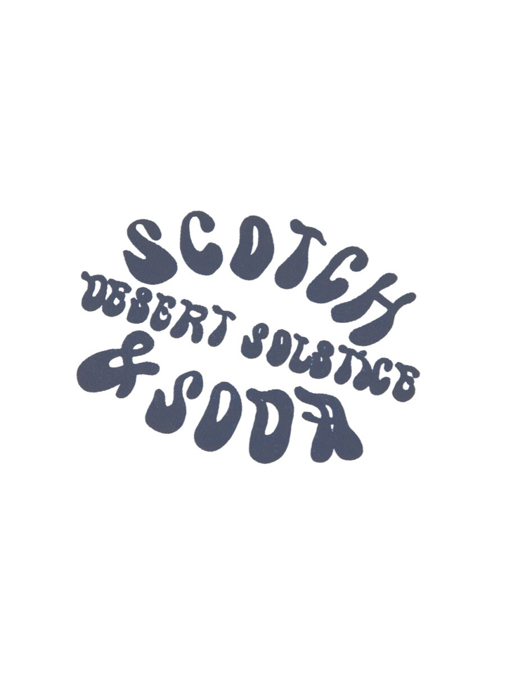 Witte T-shirt met opdruk Scotch&Soda 