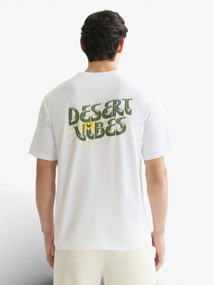 Witte t-shirt met print Scotch & Soda 