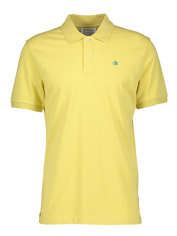 Gele polo met logo Scotch & Soda