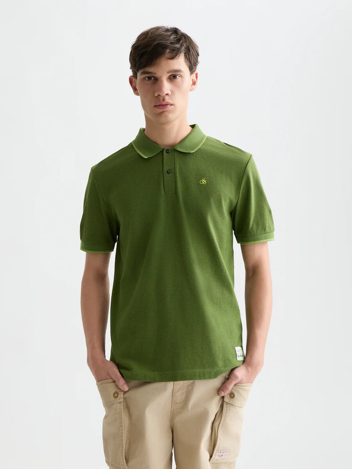 Groene polo met logo Scotch & Soda