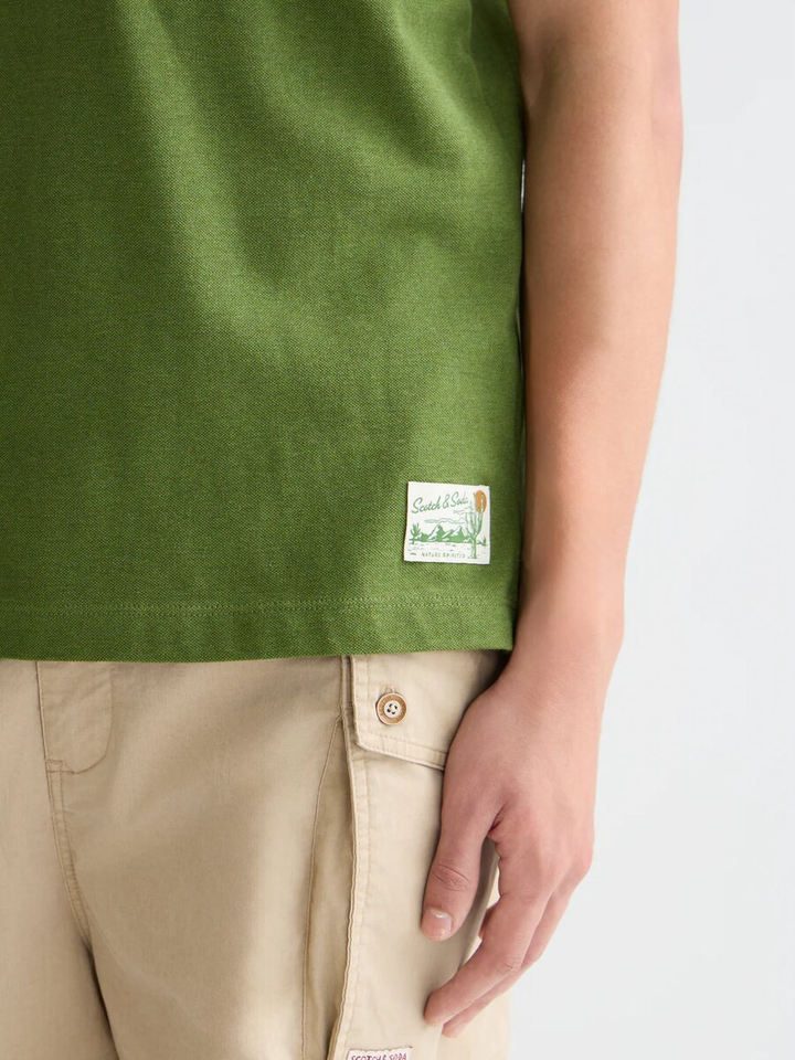 Groene polo met logo Scotch & Soda
