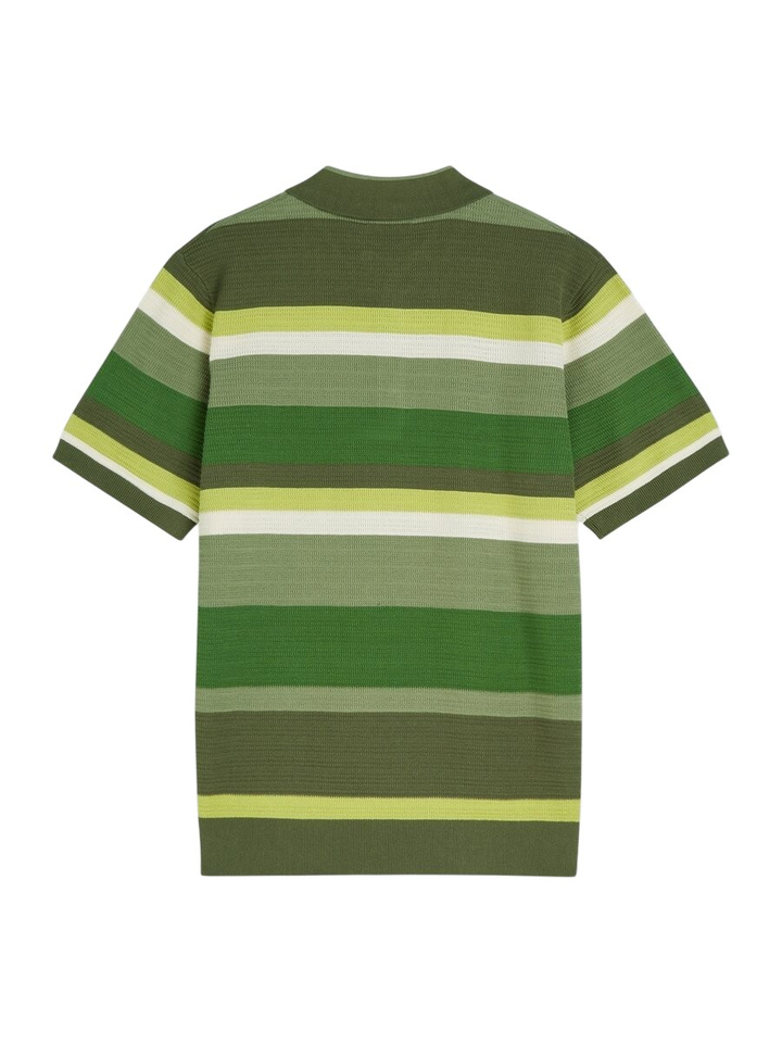 Groene gestreepte polo Scotch&Soda 