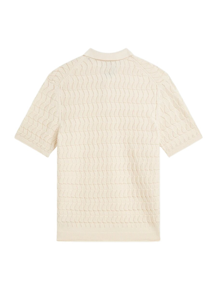 Ecru polo met structuur Scotch & Soda 