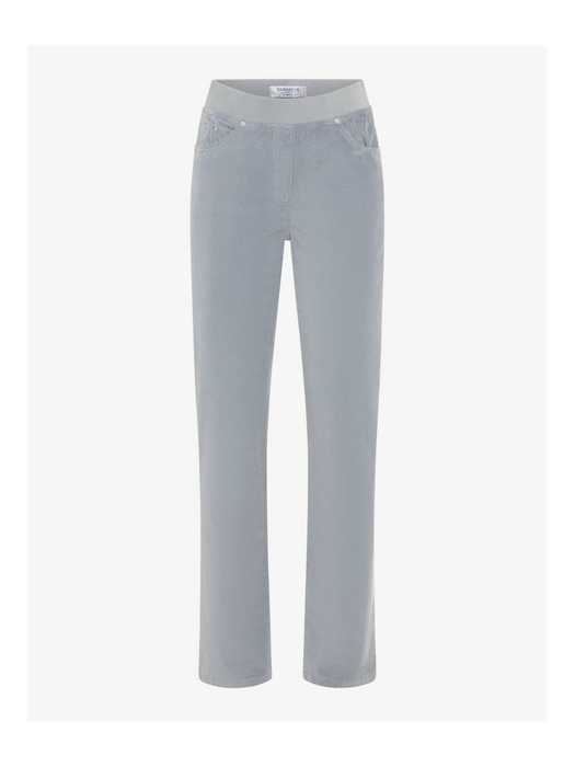 Grijze broek in ribfluweel met elastiek Pamina Raphaela By Brax