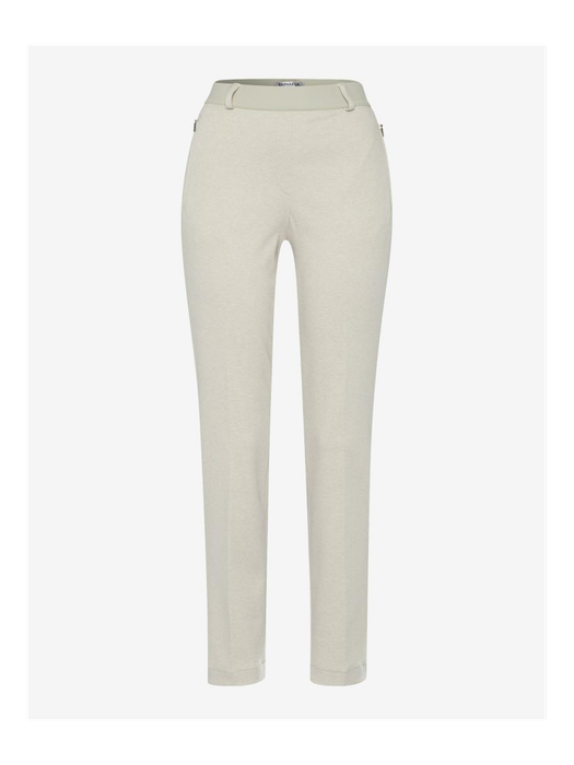 Beige comfortabele broek met elastiek Lillyth Raphaela By Brax