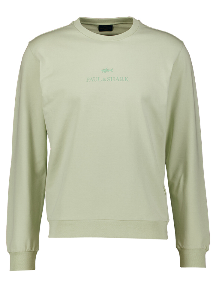 Lichtgroene sweater met ronde hals  Paul&Shark